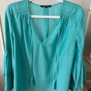 Gorgeous, never worn Kobi Halperin Turquoise Blouse!
